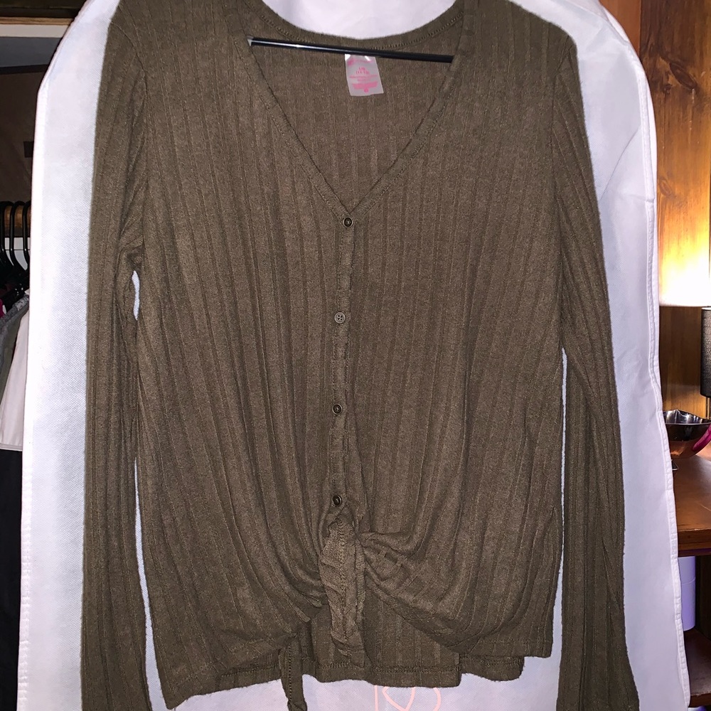 Olive green sweater/ shirt